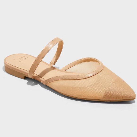 a new day Shoes - a new day Vienna Beige Mesh Mule Flats /NWT/11